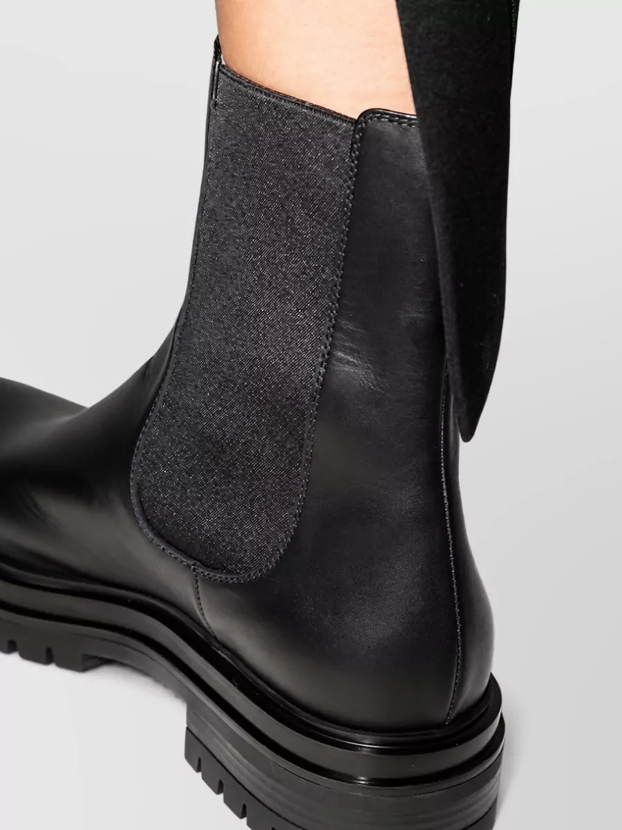Gianvito Rossi Leather Knee-High Chelsea Boots