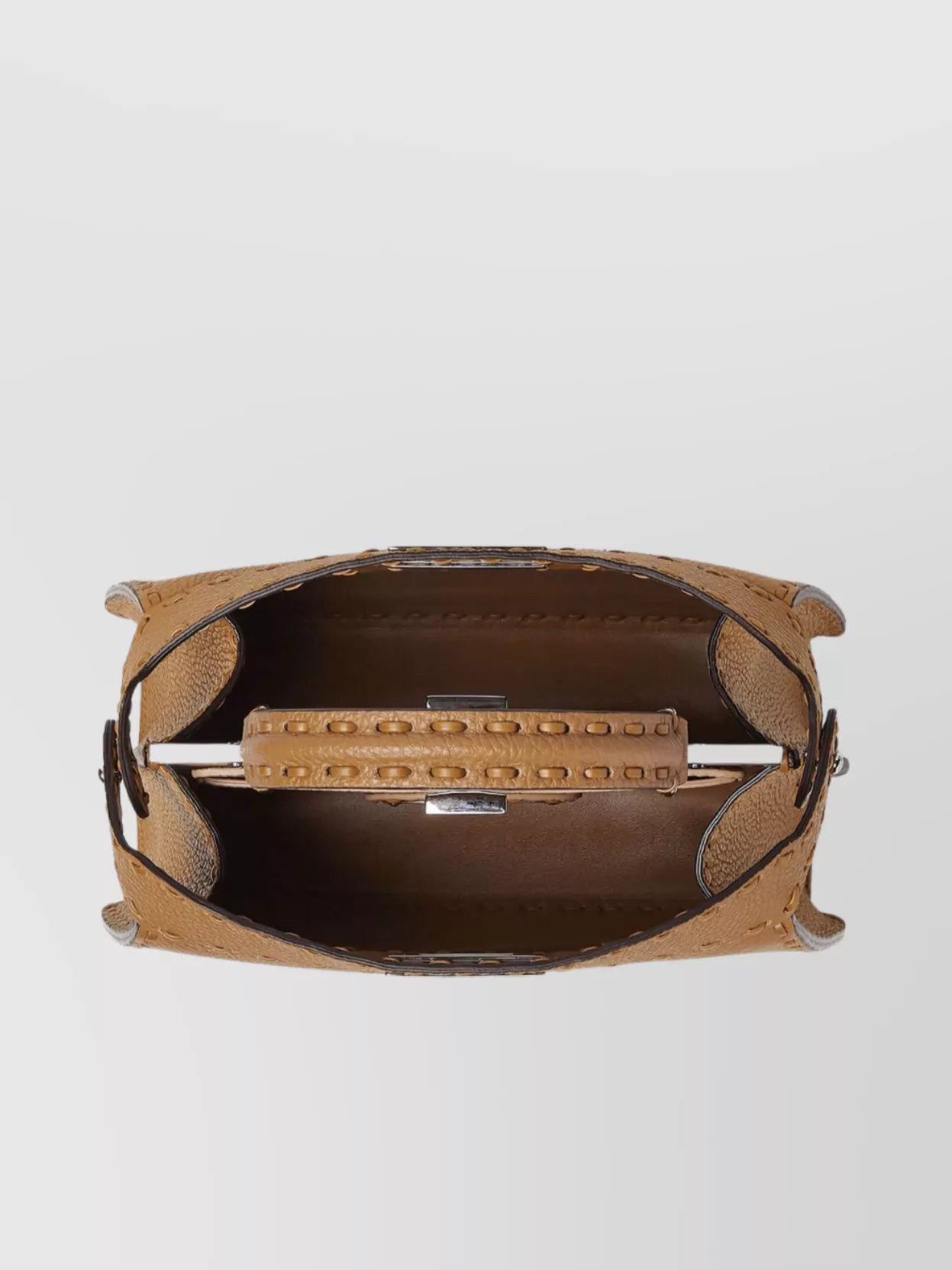 Fendi Peekaboo Iseeu Petite Tote Bag In Brown