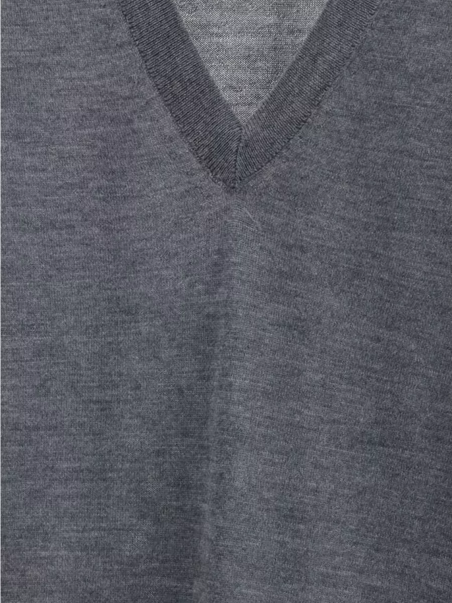 Loulou Studio Cashmere Ribbed Relaxed-Fit V-Neck Sweater