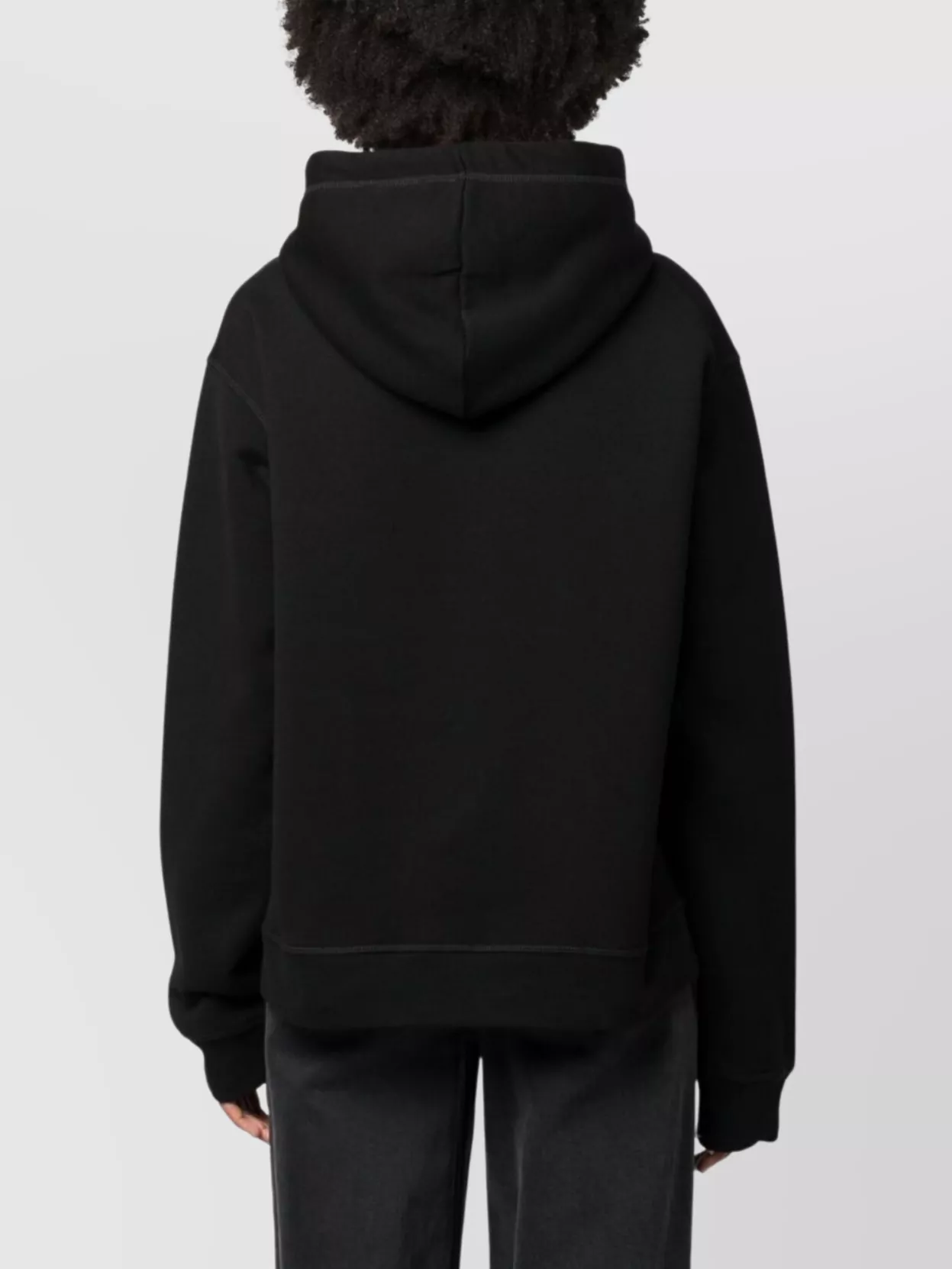Dsquared2 Pixelated Icon Graphic Hoodie With Ribbed Finish In Black