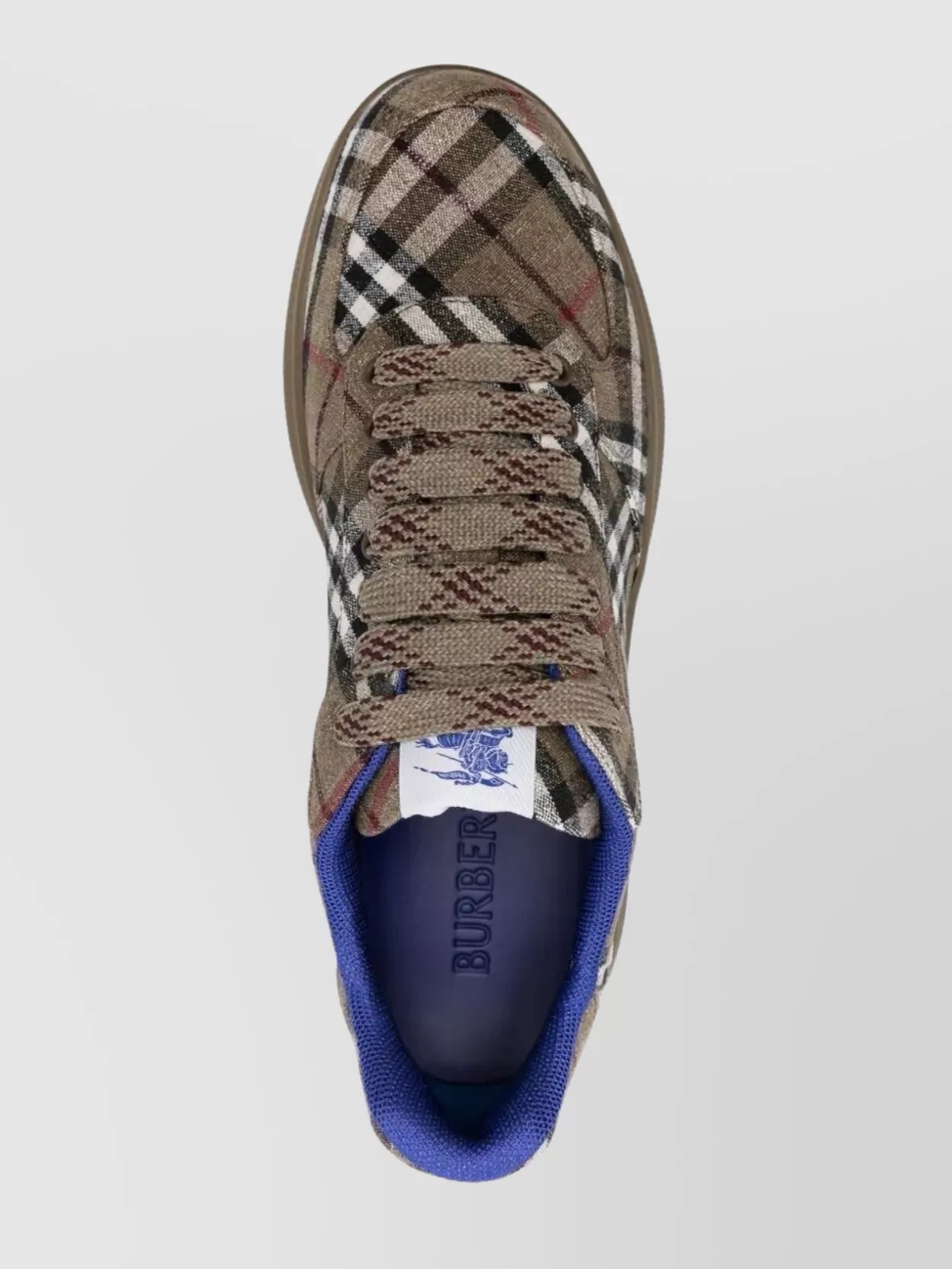 Burberry Terrace Checked Sneakers Rubber Sole
