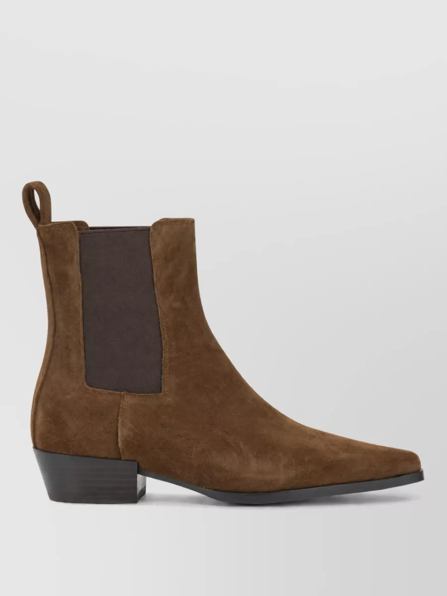 Strategia Suede Leather Ankle Boots
