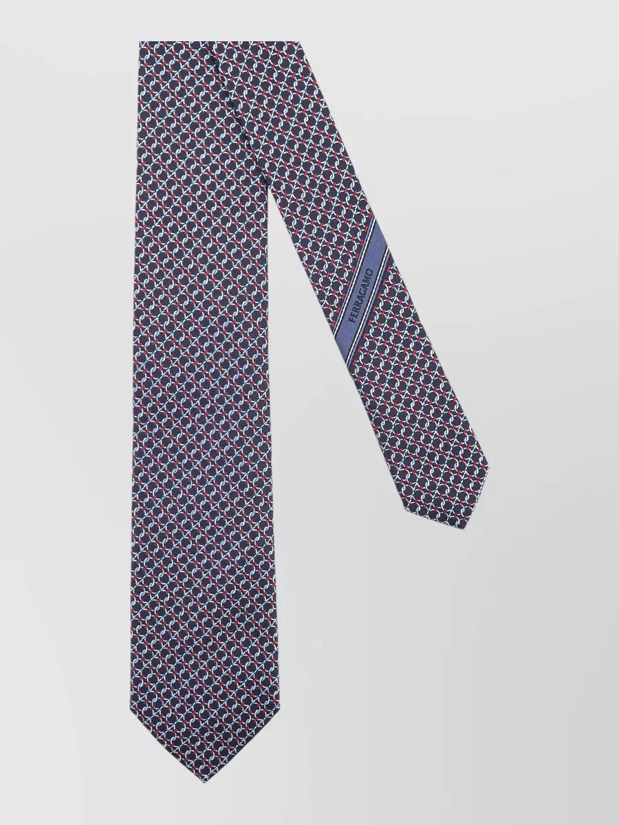 Ferragamo silk printed tie