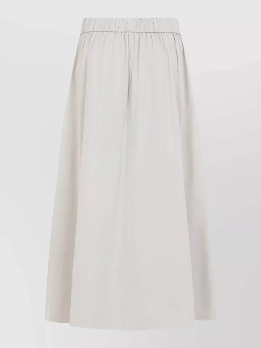 Peserico polyester pleated midi skirt