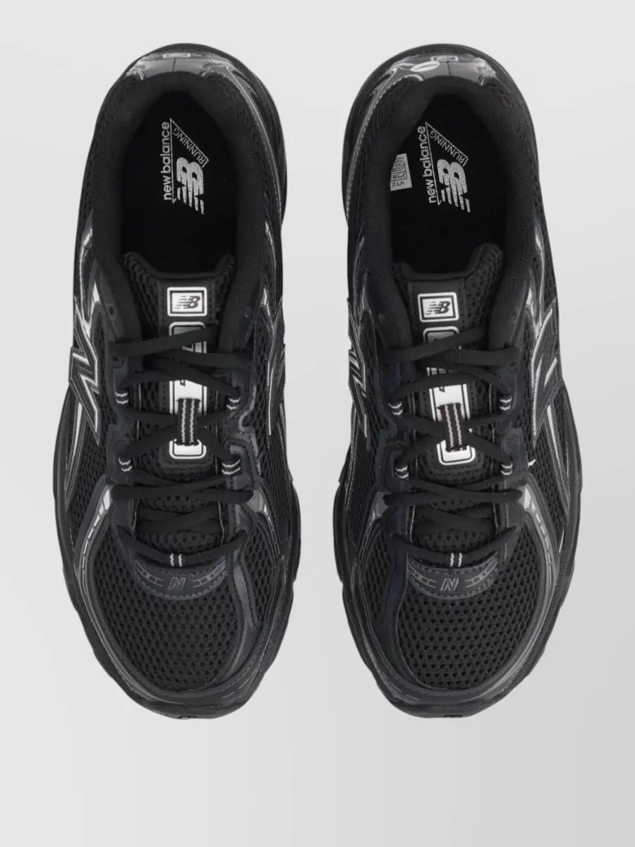 New Balance Mesh And Leather Low-Top Sneakers