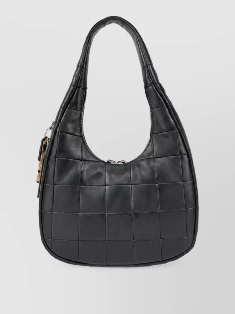 Coach Leather Crescent Shoulder Bag