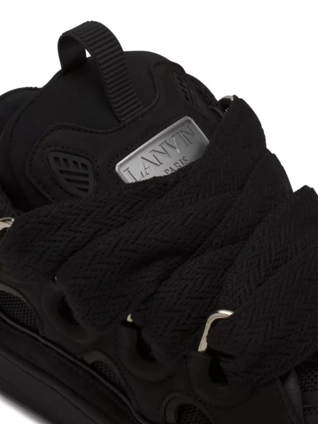 Lanvin Modern Padded Sneakers Featuring Mesh Panels