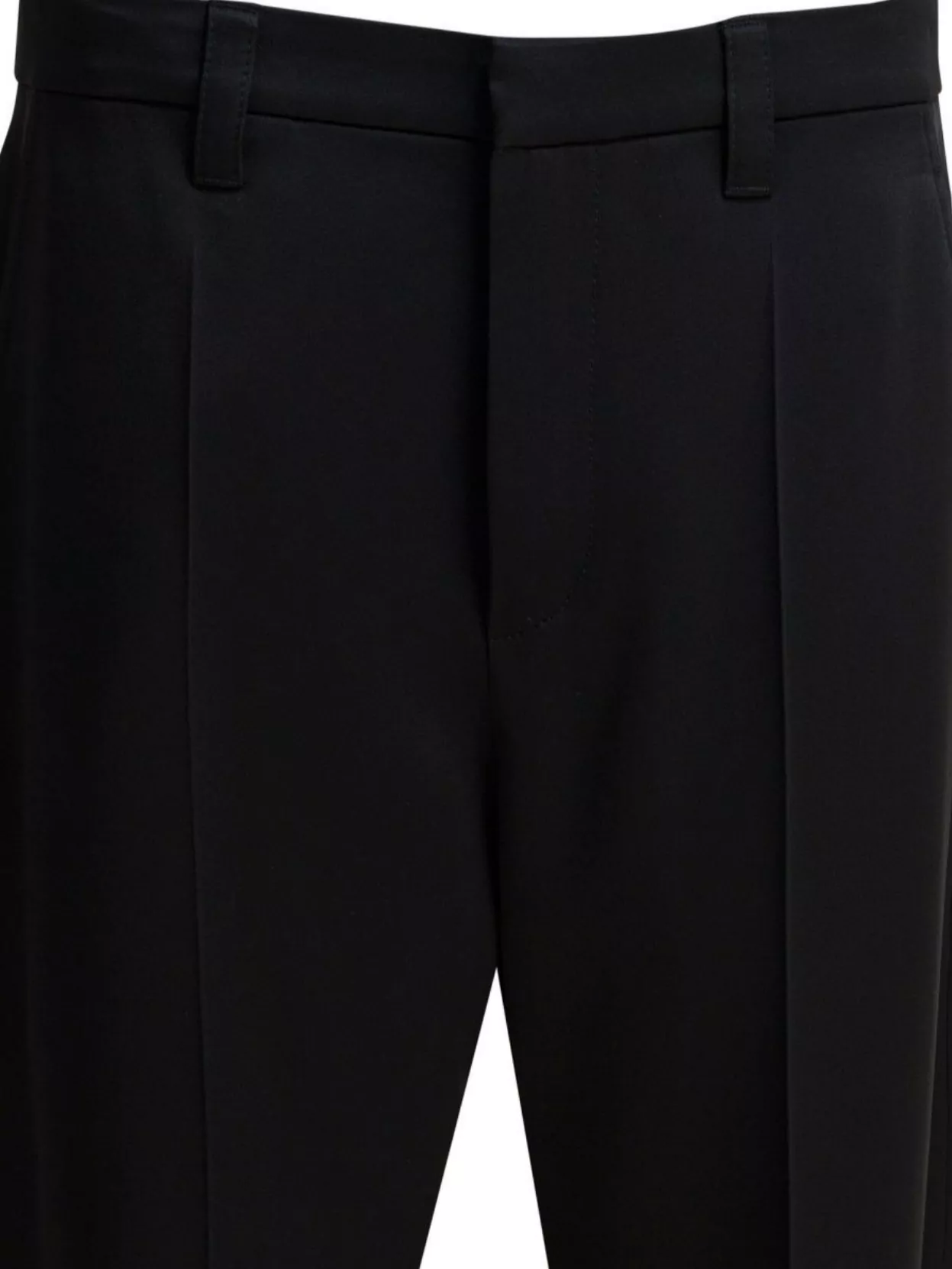 Brunello Cucinelli Wide-leg Trousers Back Pockets In Black