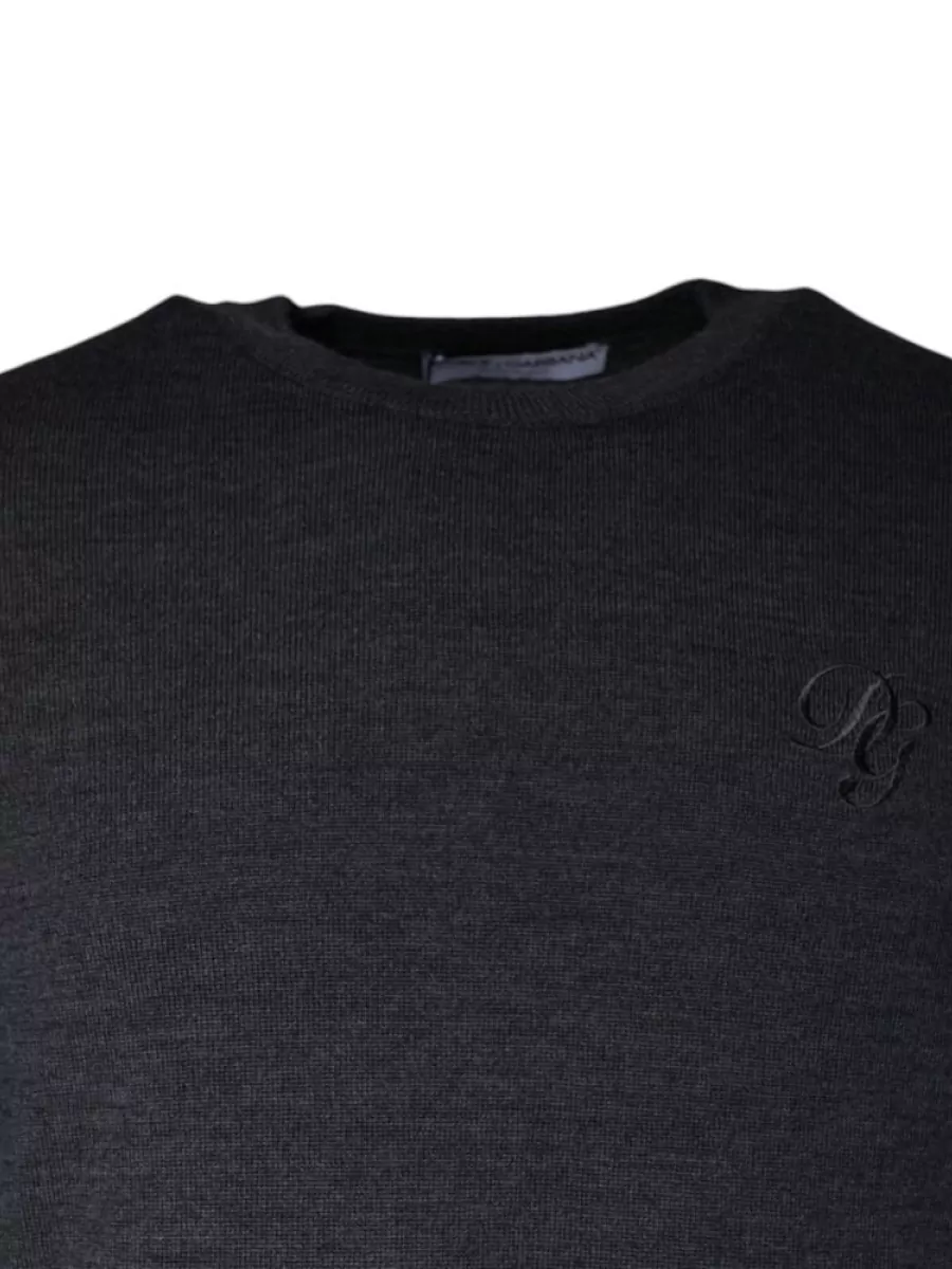 Dolce&Gabbana Wool Crew Neck Sweater