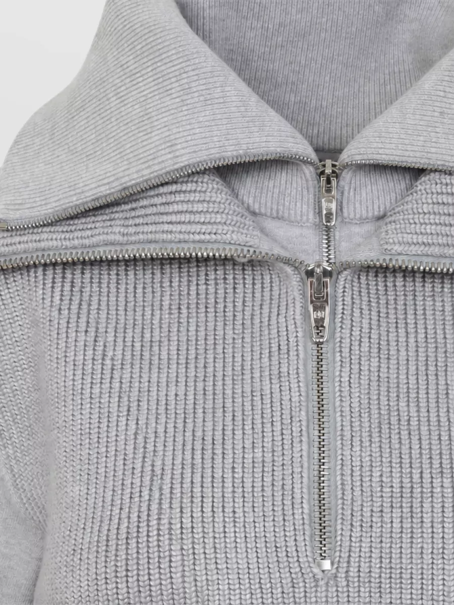 Balenciaga Double Collar Wool Camionneur Sweater