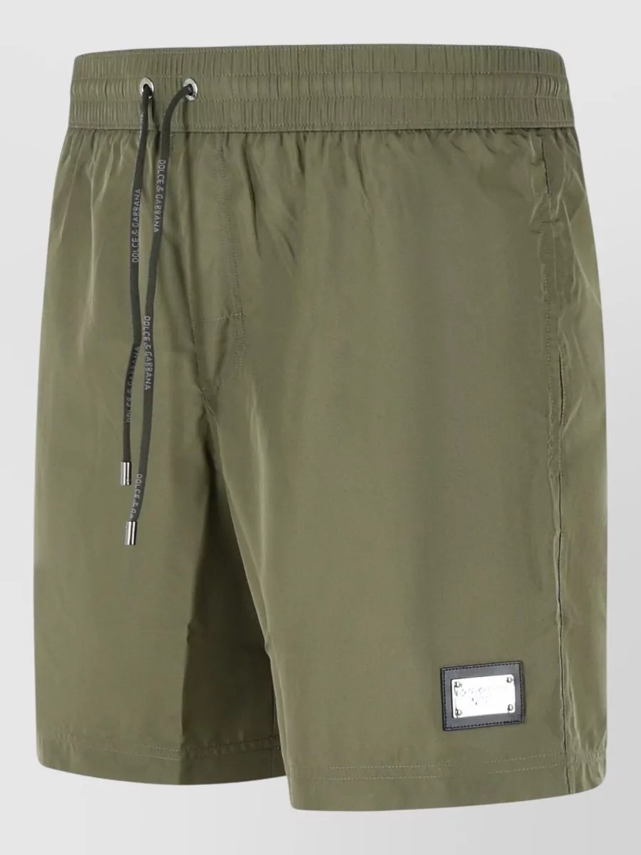 Dolce&Gabbana Polyester Swimsuit Back Pocket Side Pockets