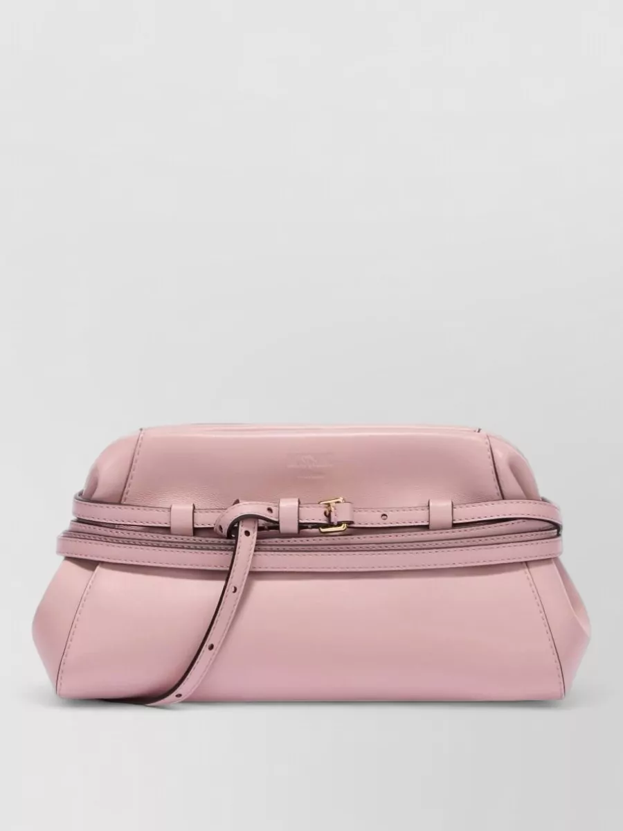 Moschino leather clutch bag