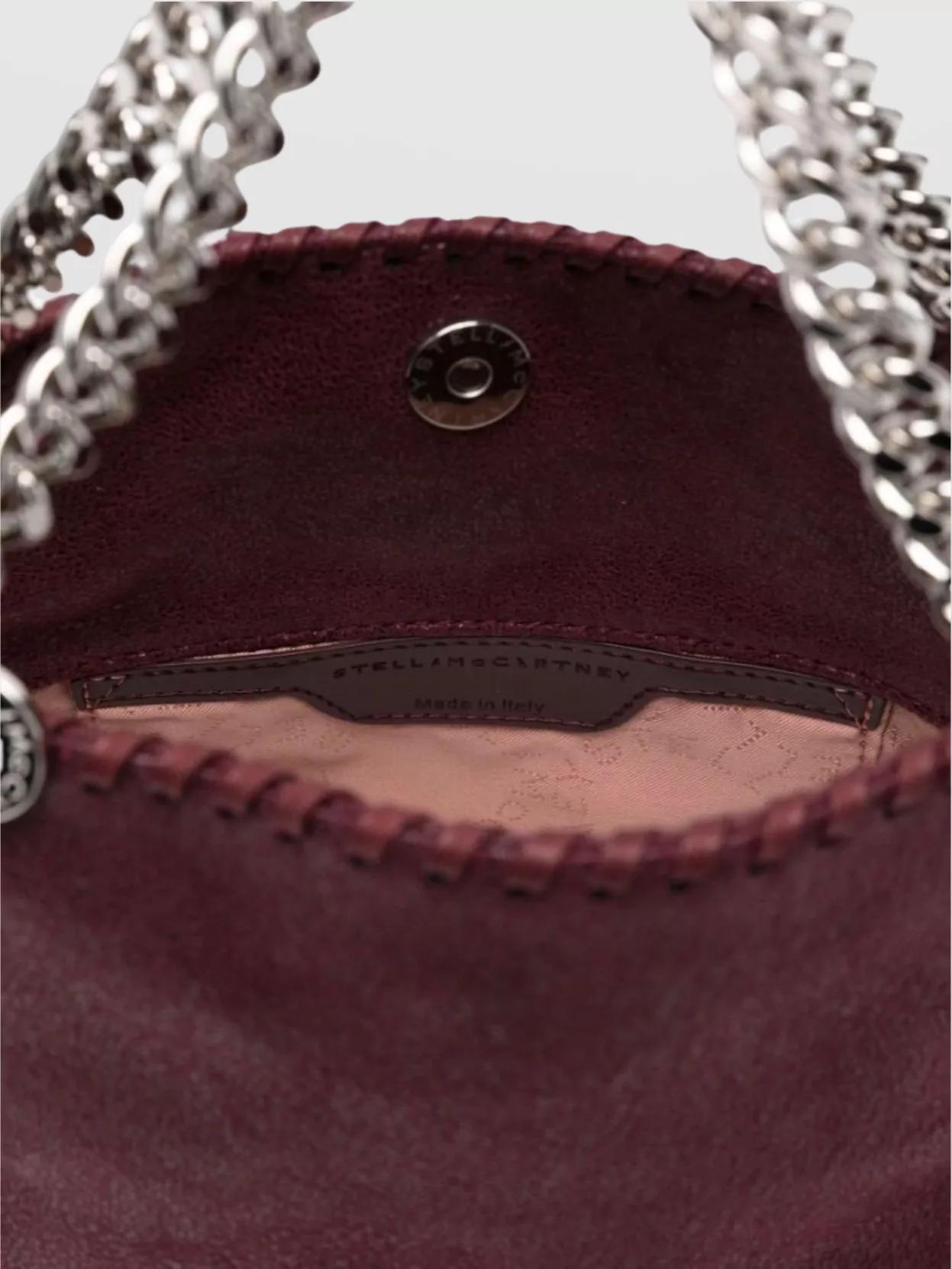 Stella Mccartney Chain Strap Whipstitch Detailing Tote Bags