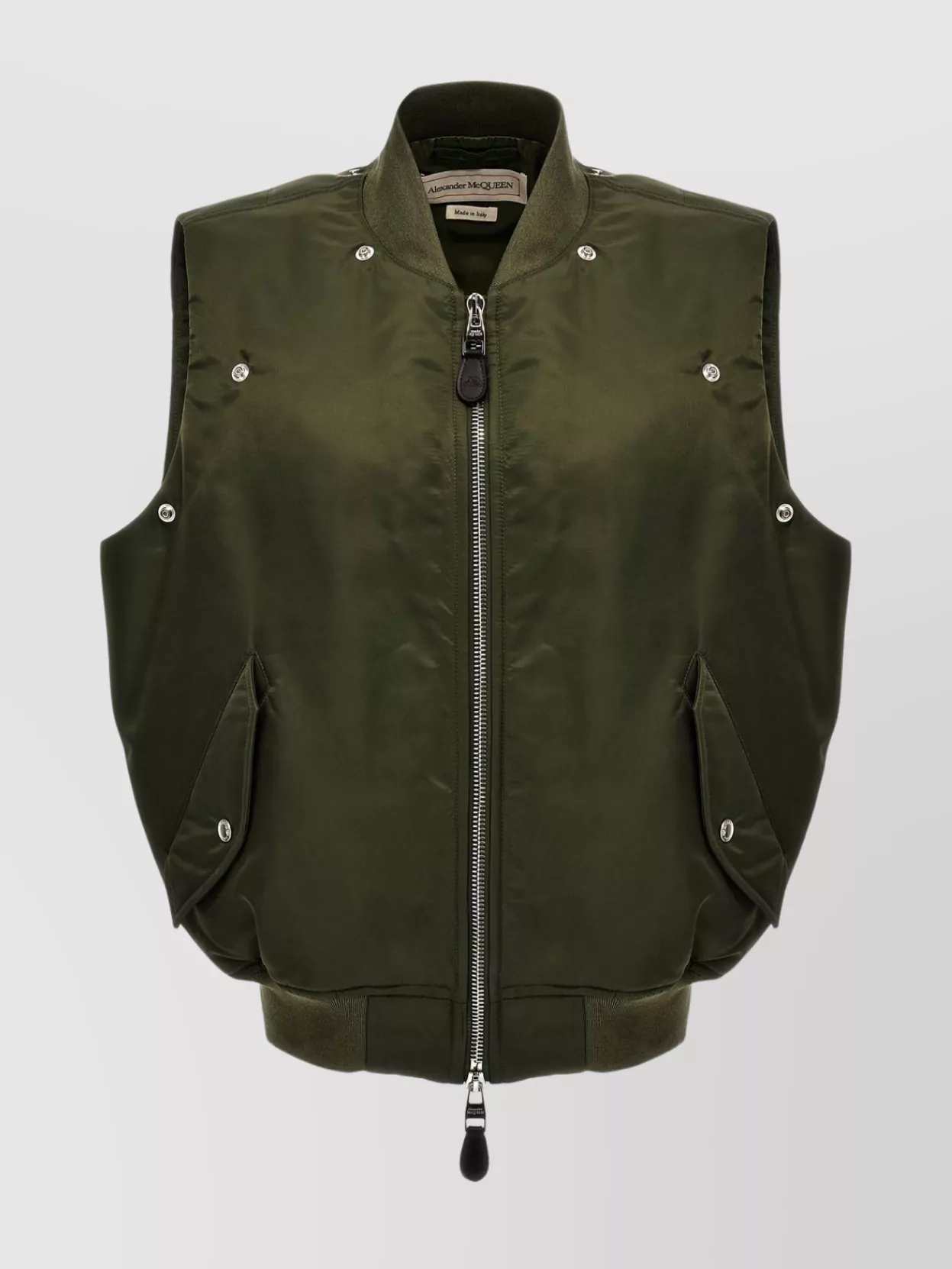 Mc Queen 'Strap' Bomber Jacket Detachable Sleeves