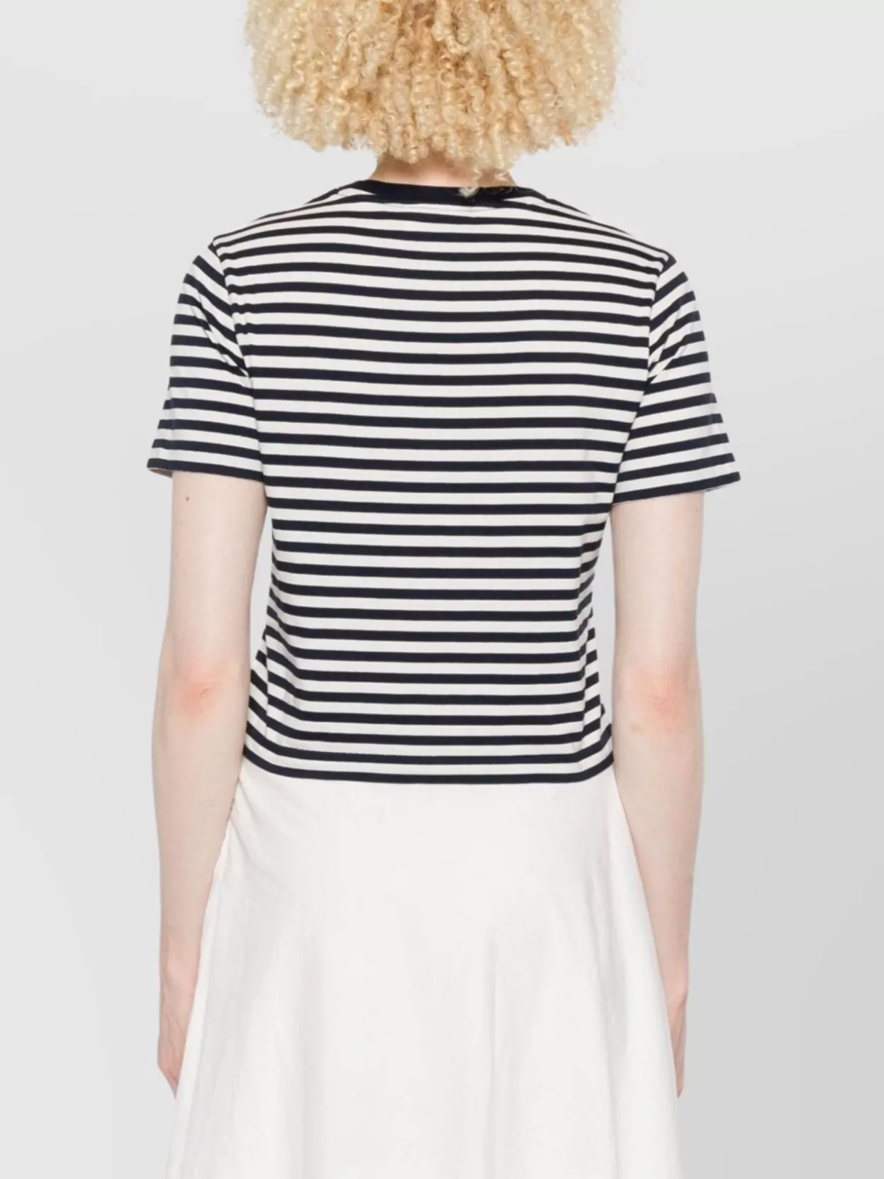 Maison Kitsuné Baby Fox Striped Cotton T-Shirt