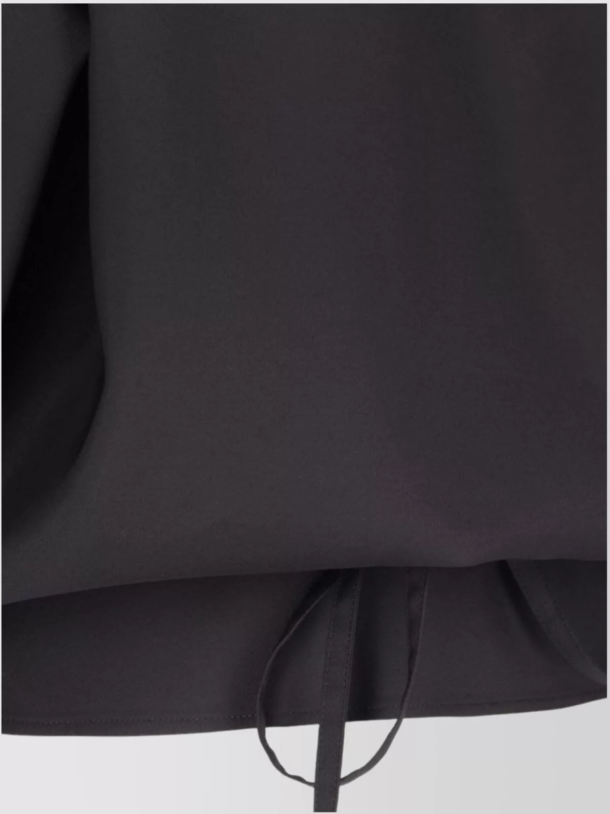 Valentino Collared Long Sleeve Drawstring Hem Top