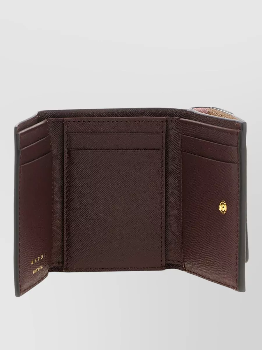 Marni Compact Tri Fold Wallet And Cardholder