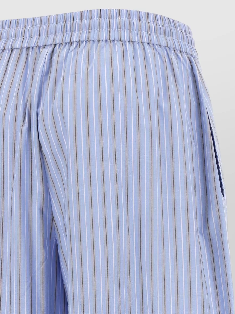 Rotate Birger Christensen Cotton Tapered Wide-Leg Pyjama Bottoms