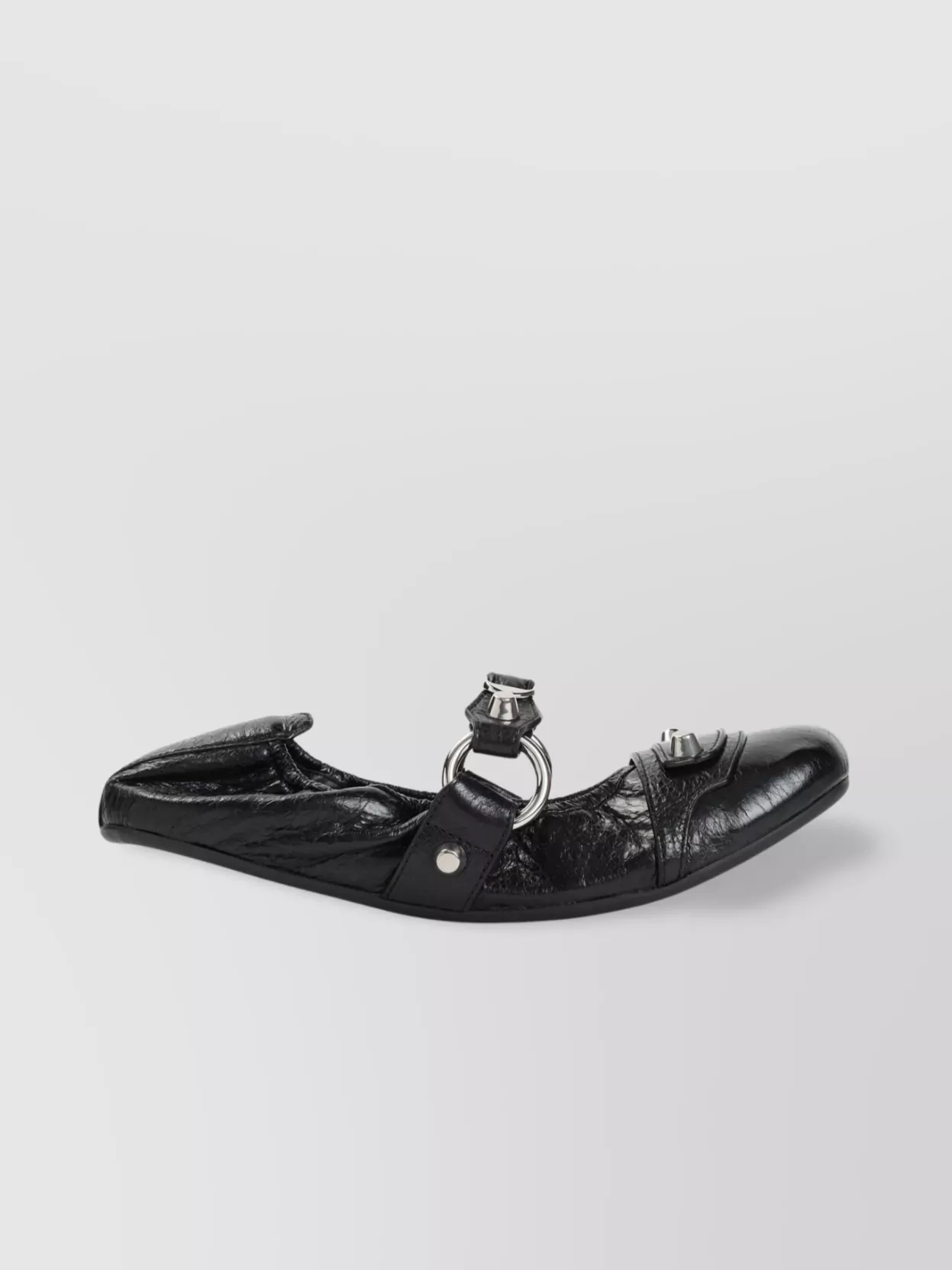 Shop Balenciaga L005 Flat City Ballerina Shoes