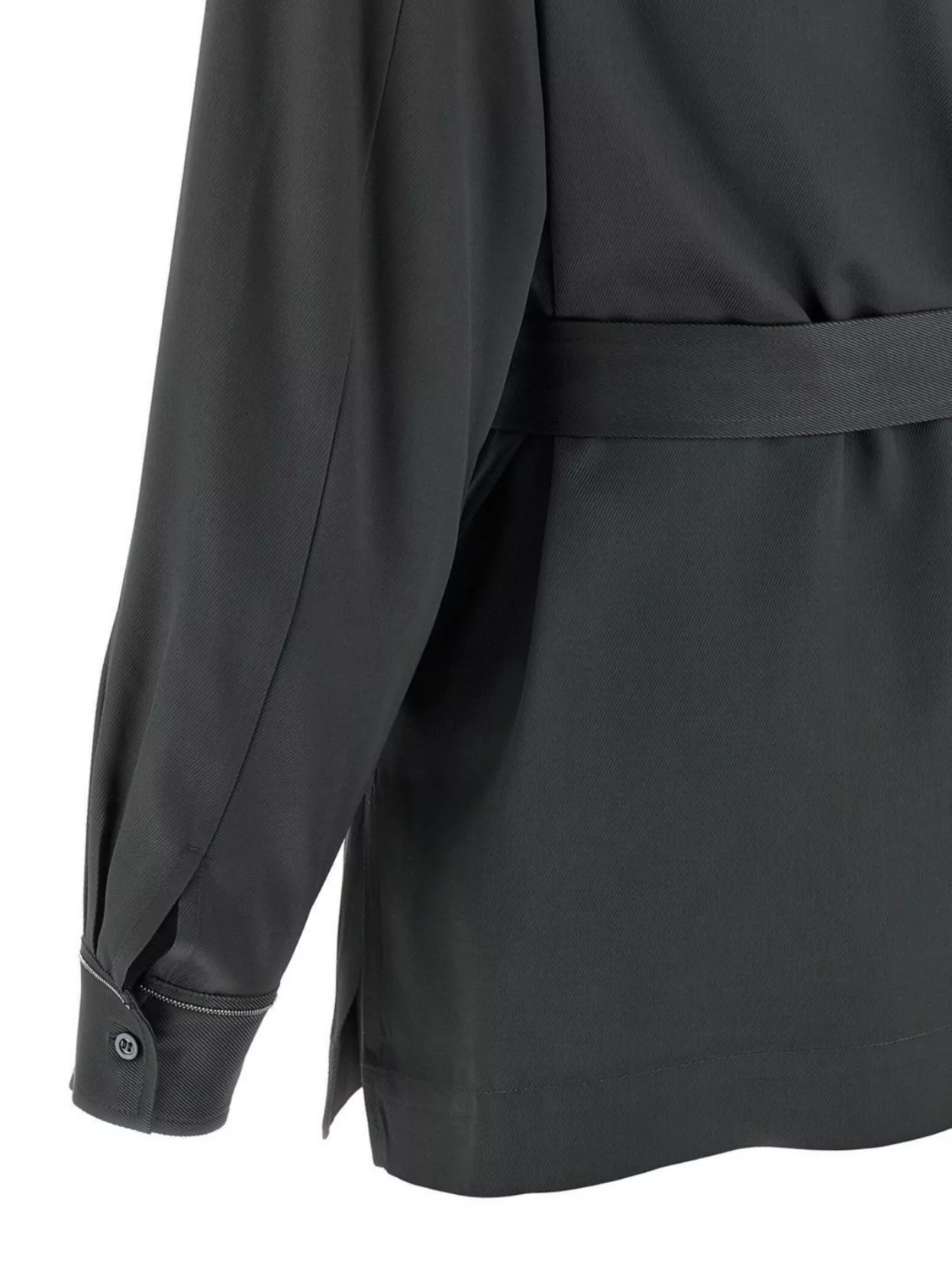 Peserico Long Sleeve Belted Waist Shirt