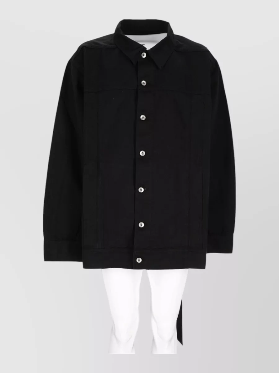 Rick Owens Drkshdw single breasted coat