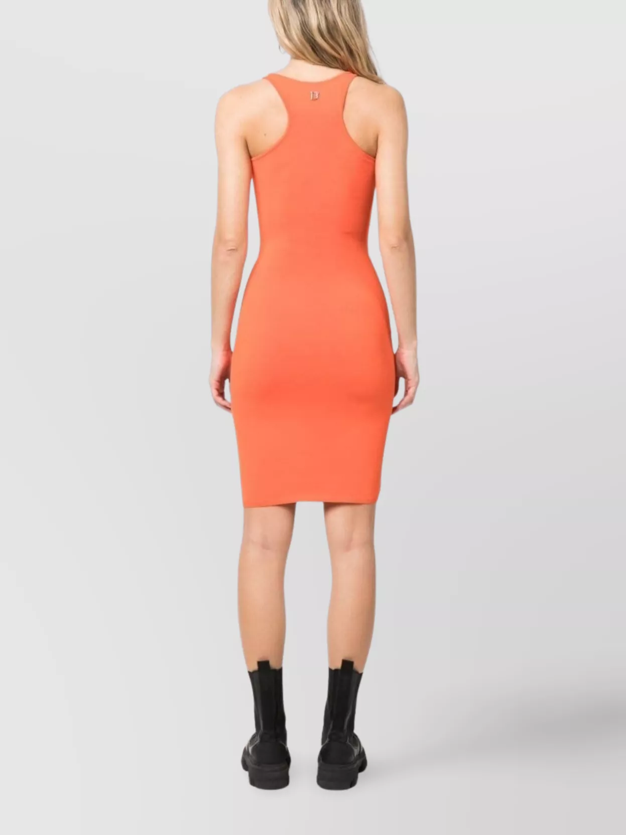 Dsquared2 Sleeveless Round Neck Fitted Dress With Cut-Out