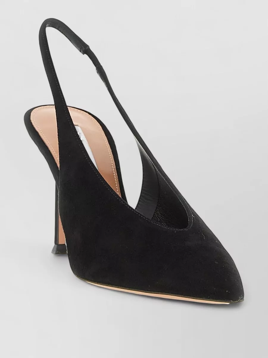 Aquazzura leather slingback mules