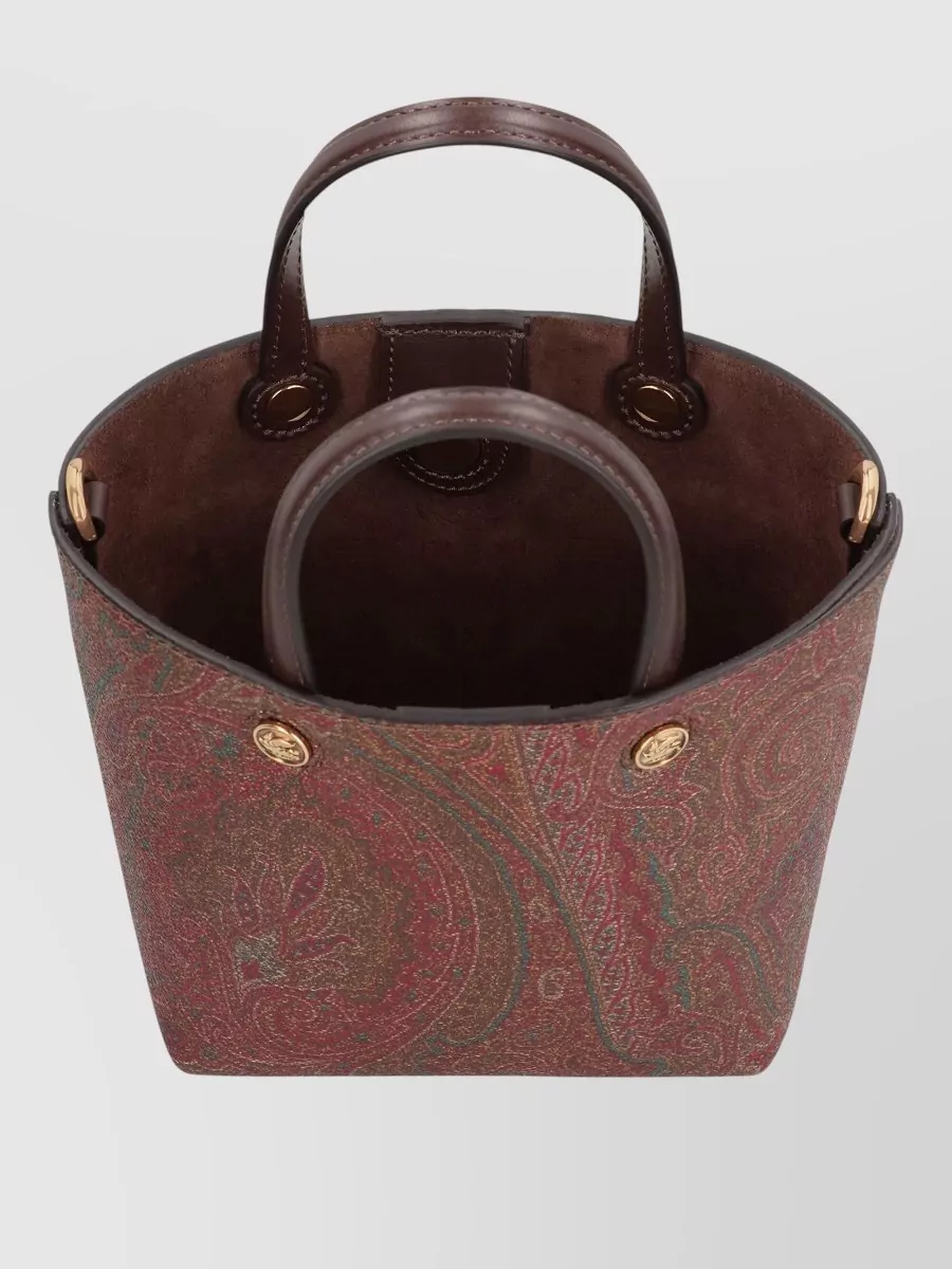 Etro Essential Mini Jacquard Bucket Bag