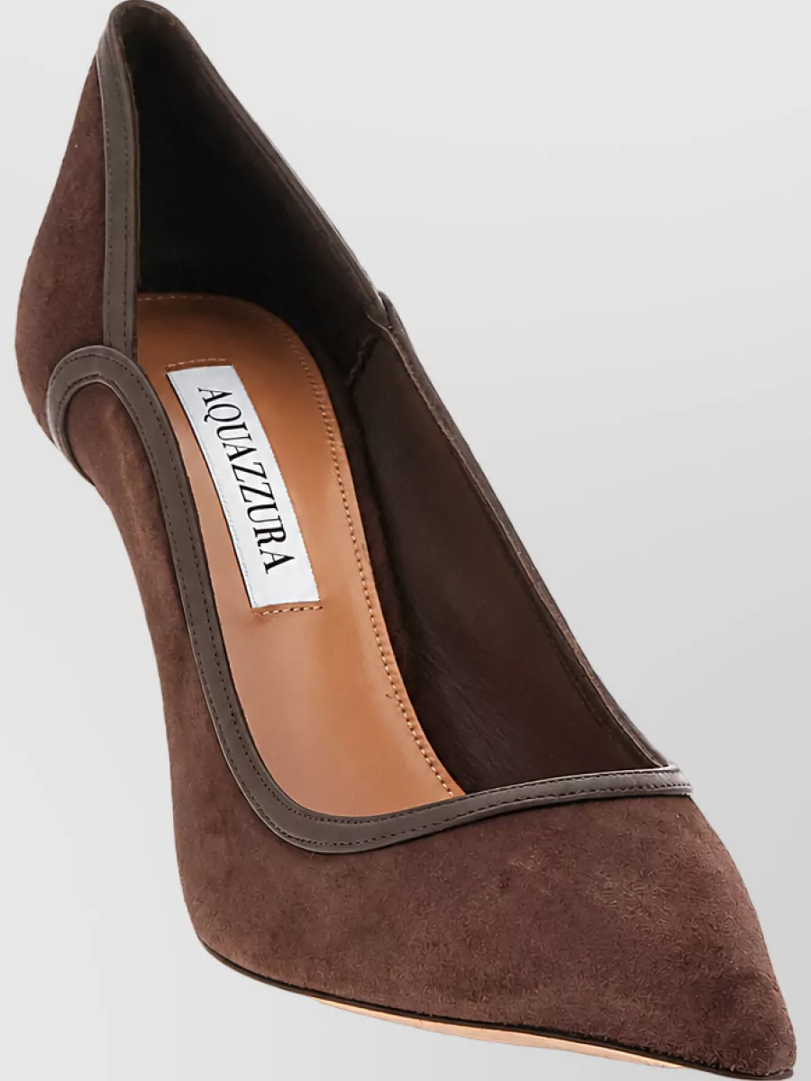 Aquazzura Leather Plush Pumps
