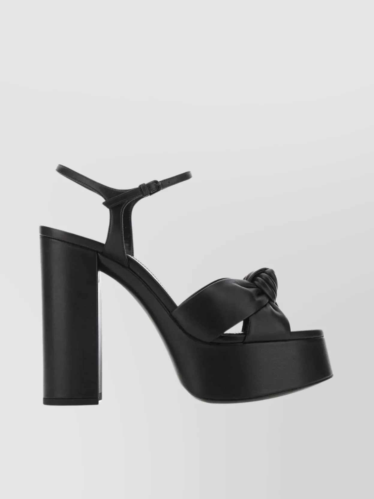 Shop Saint Laurent 85 Sandals With Block Heel And Platform Sole