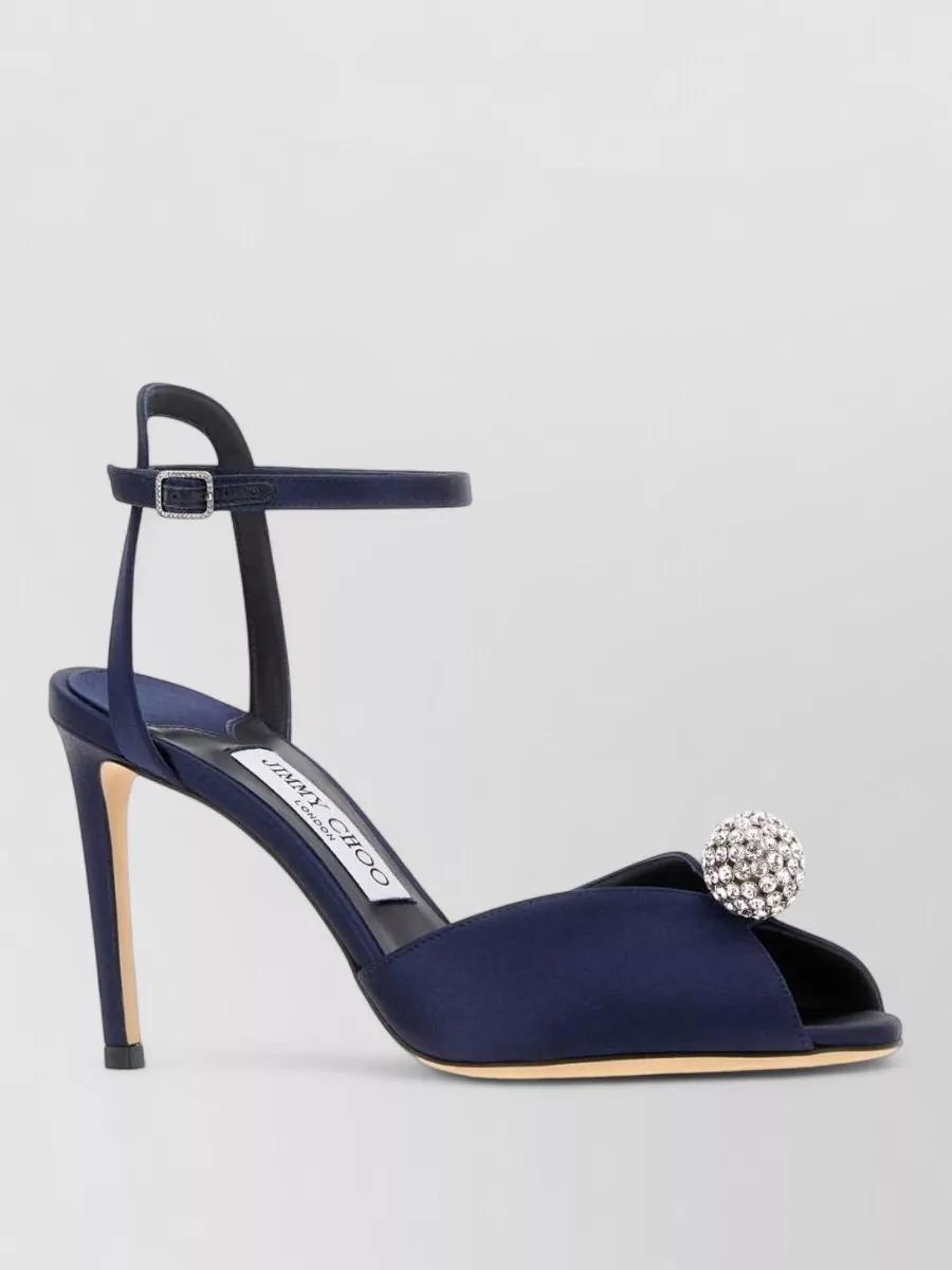 Jimmy Choo silk crystal-embellished satin sandals