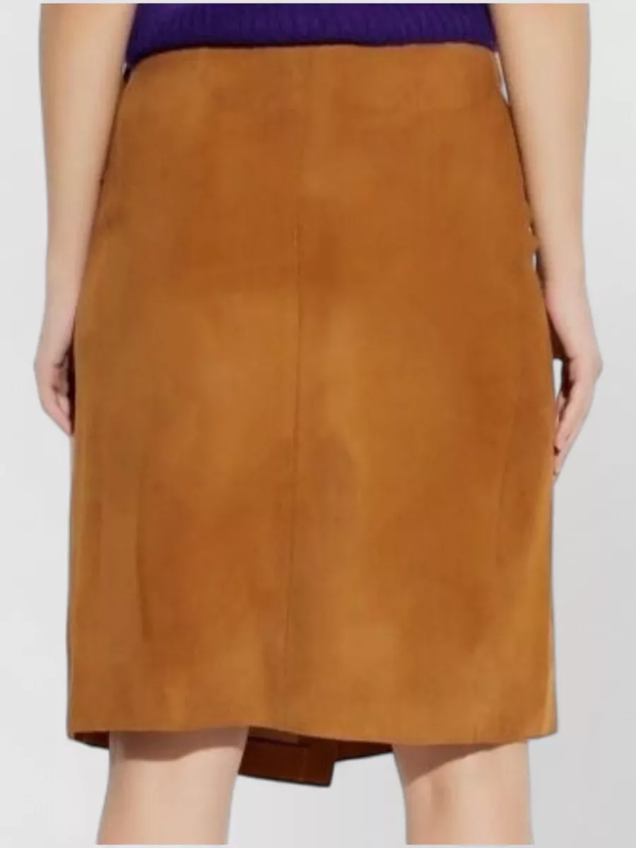 Ami Paris Belted Midi Skirt