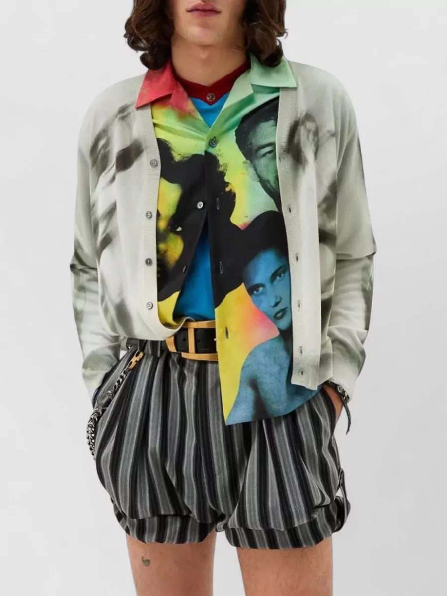 Versace Silk Printed Slim-Fit Long-Sleeve Shirt