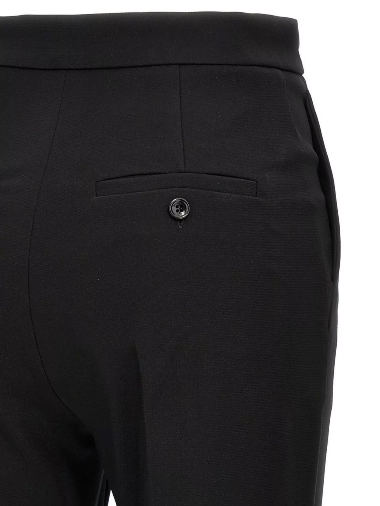 Max Mara Back Pocket Buttoned High Waist Trousers