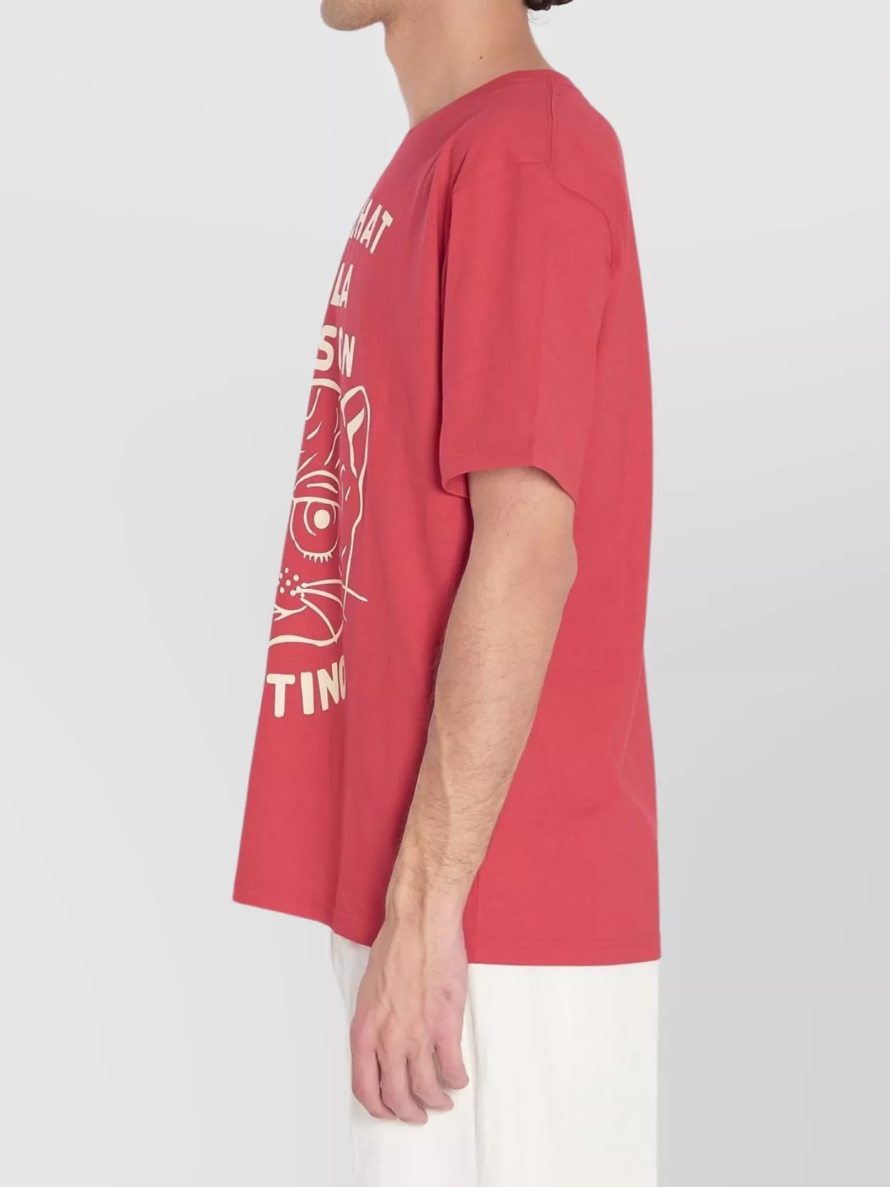 Valentino Garavani Graphic Print House Cat Crew Neck T-Shirt