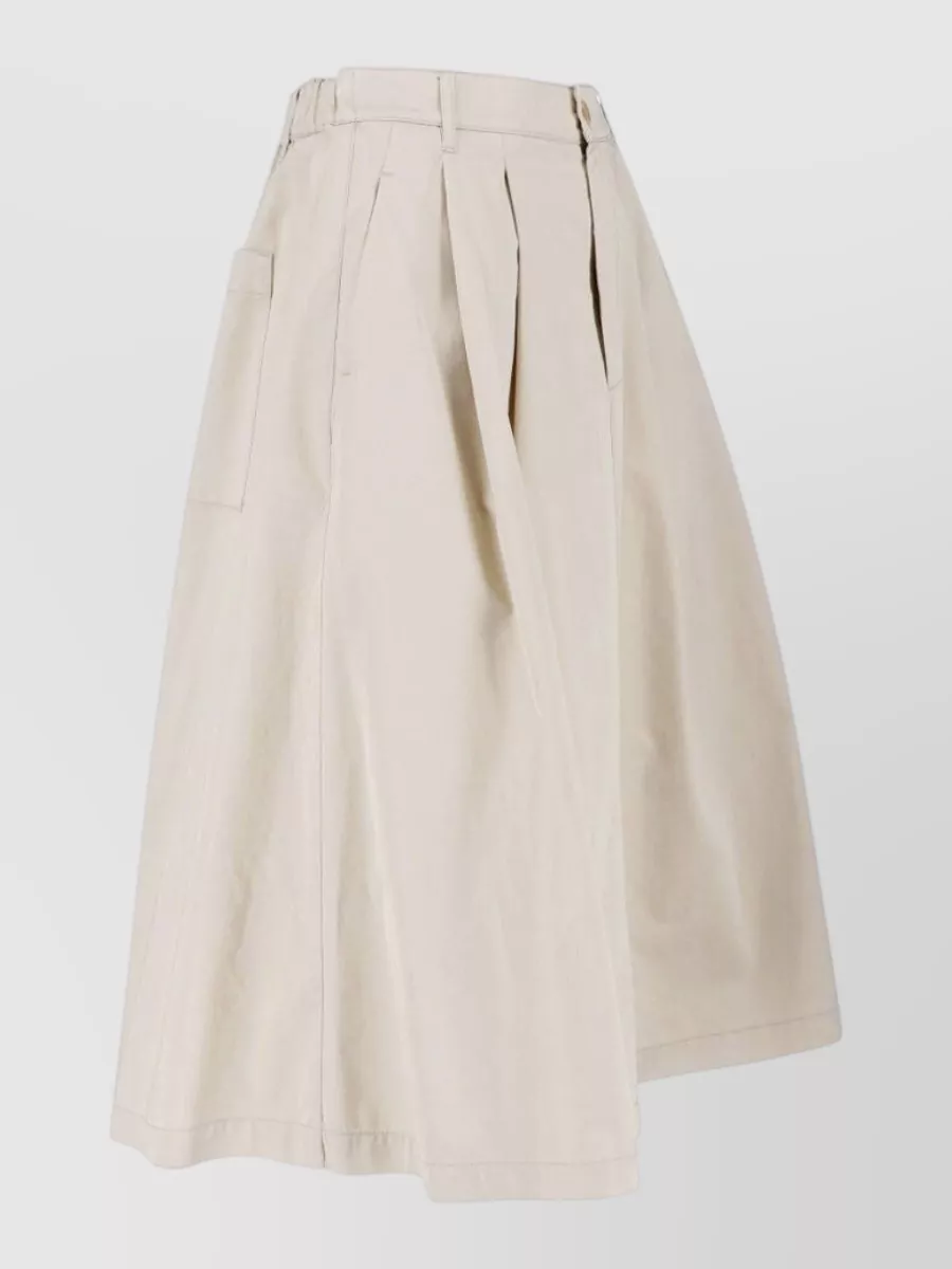 Aspesi Cotton Knee-Length A-Line Skirt
