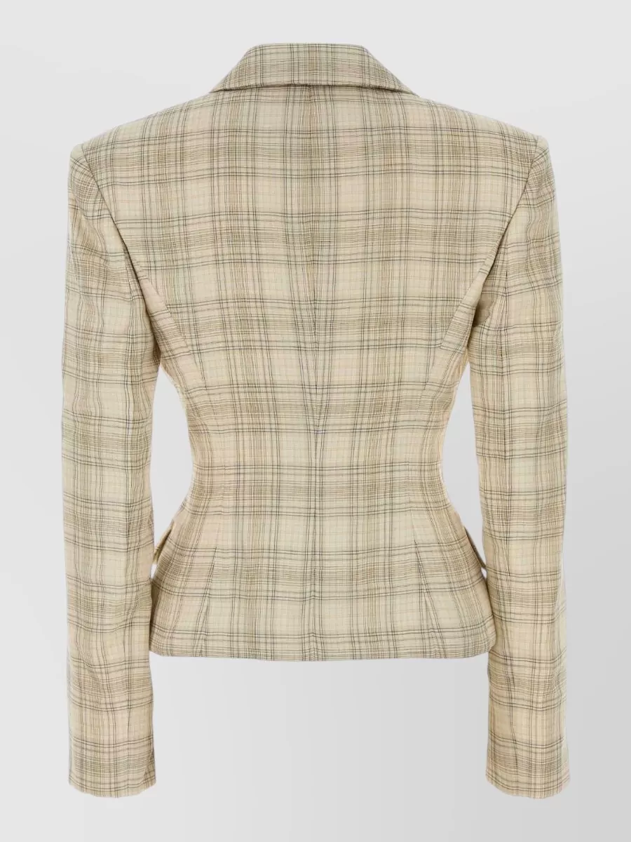 Magda Butrym Embroidered Cotton Blazer