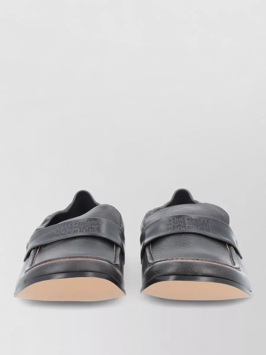 Mm6 Maison Margiela leather monk shoes