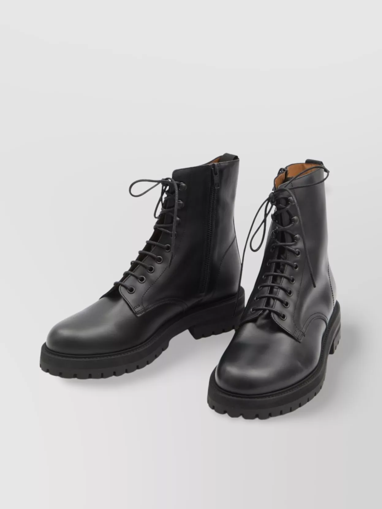 Common Projects Military Style Leather Combat Boots
