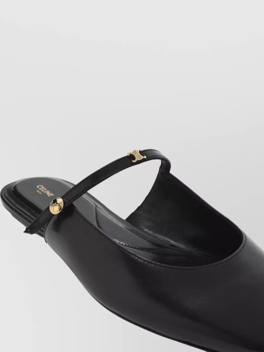 Celine Leather Ballerina Mules