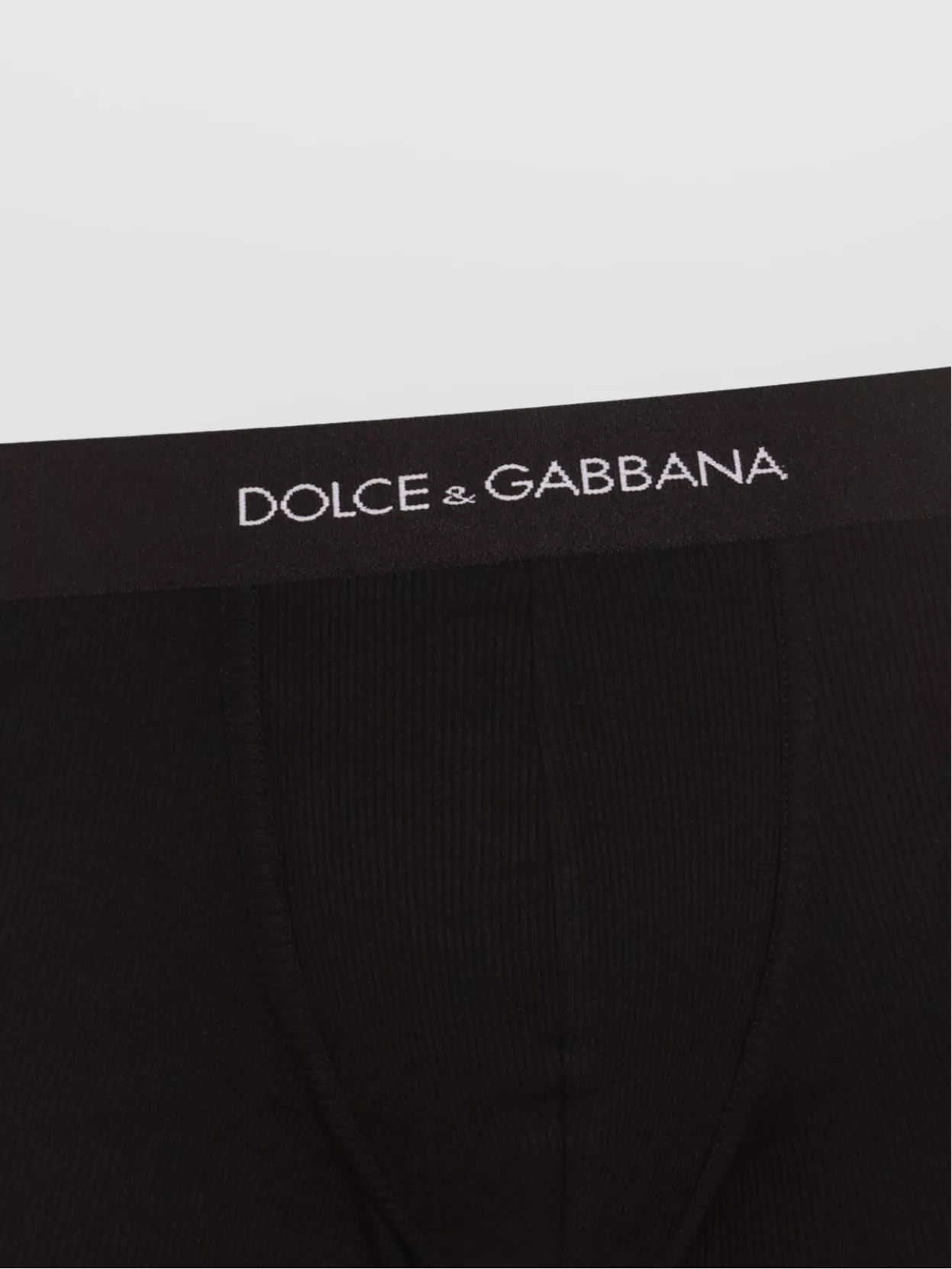 Dolce & Gabbana Elastic Waistband Underwear For Comfort In Black