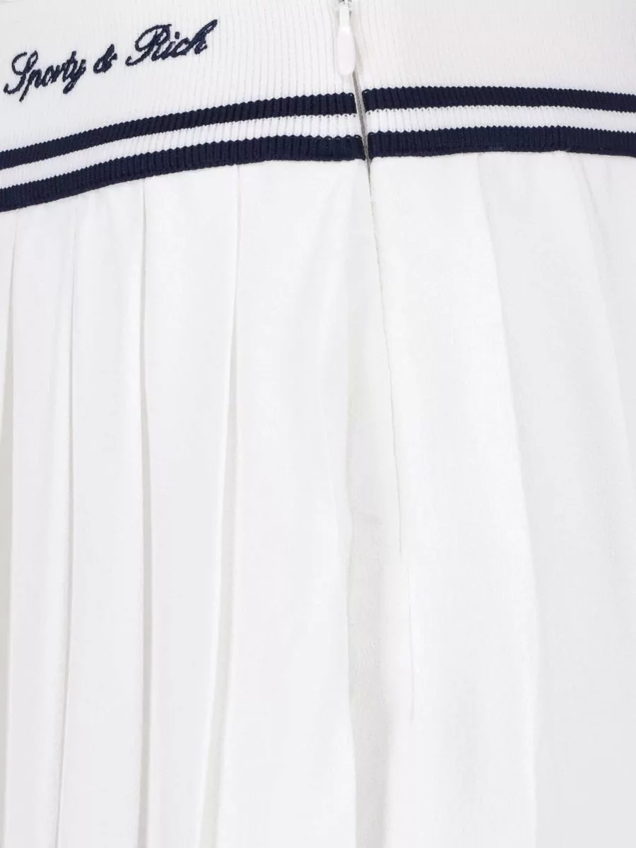 Sporty & Rich Pleated Midi Skirt