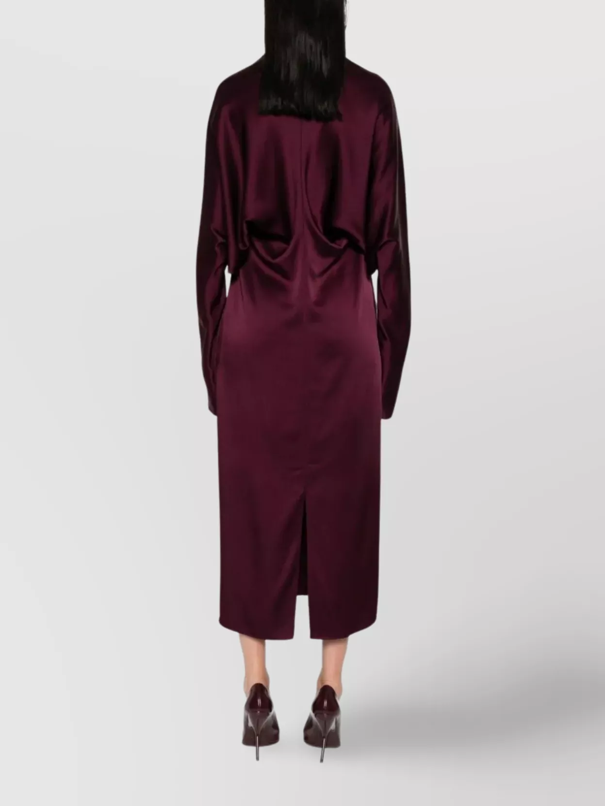 Stella Mccartney Satin Detail Gown Cutout