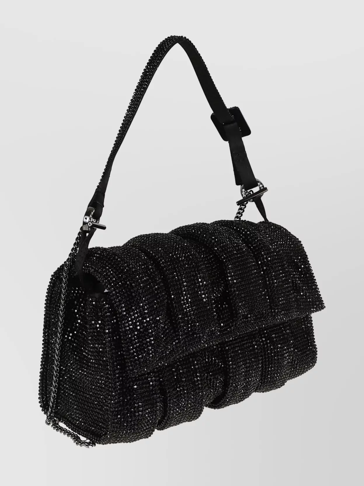 Benedetta Bruzziches Shoulder Bag With Beaded Chain Strap