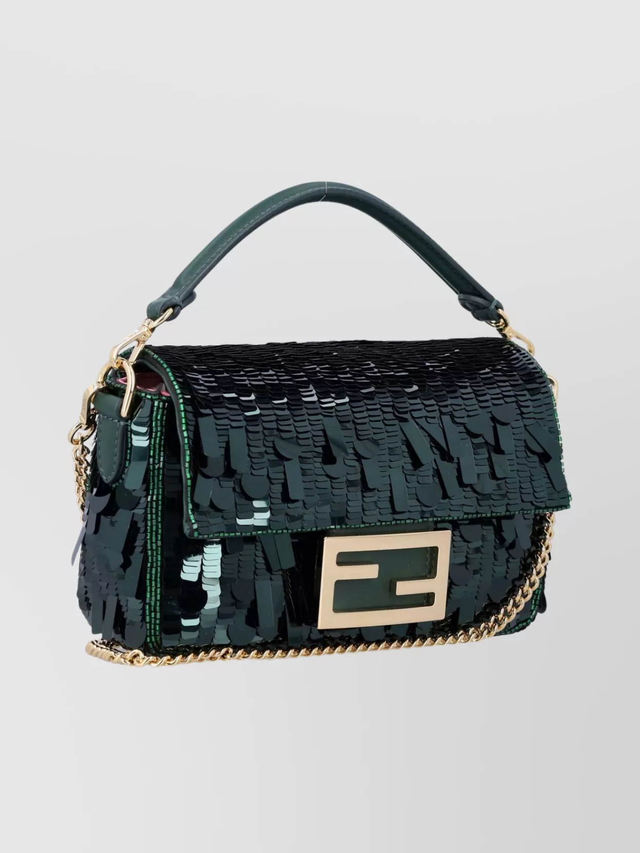Fendi Mini Bag With Sequin Embellishments And Handle