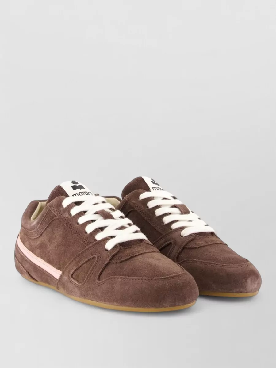 Isabel Marant Leather Lace-Up Sneakers