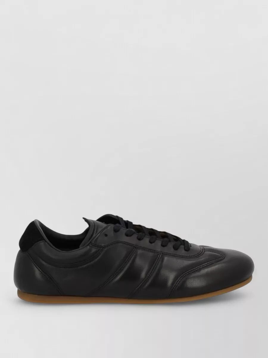 Lemaire Round Toe Sneakers Featuring Rubber Sole Design