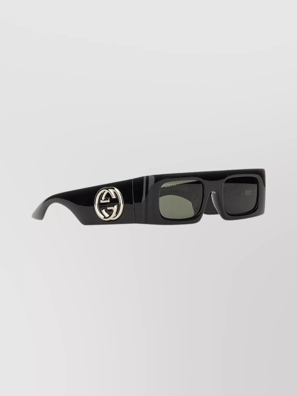 Gucci Rectangular Frame Sunglasses Thick Arms