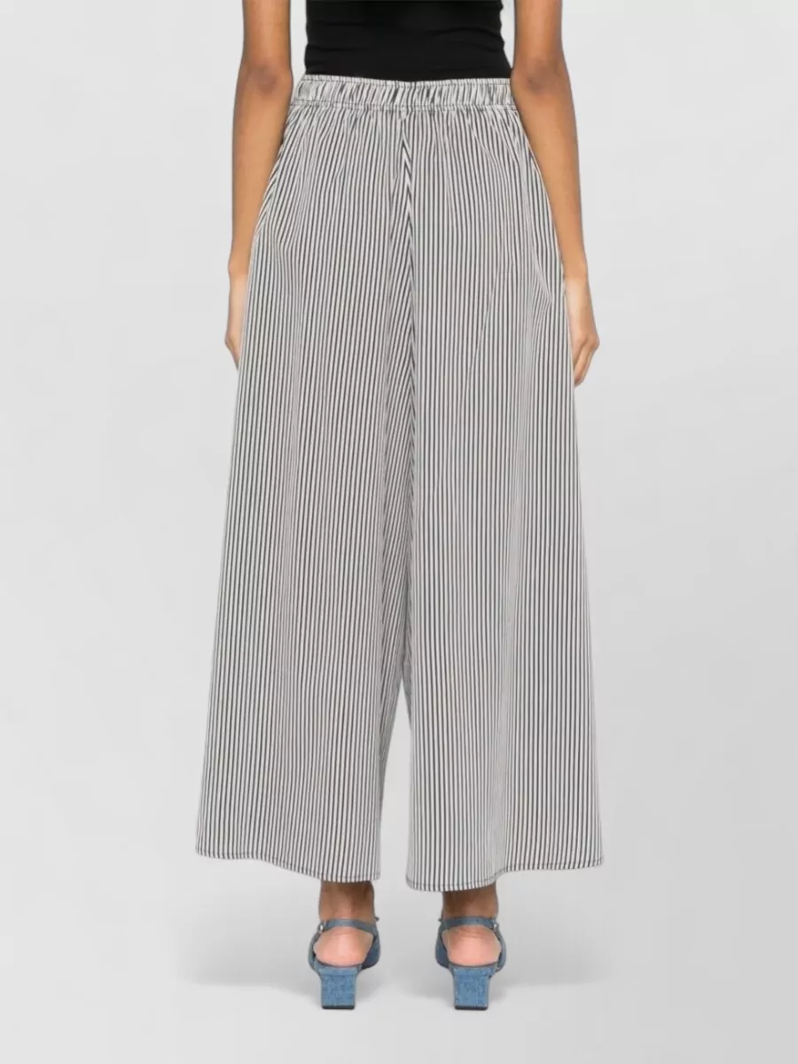 Alysi Striped Wide-Leg Trousers