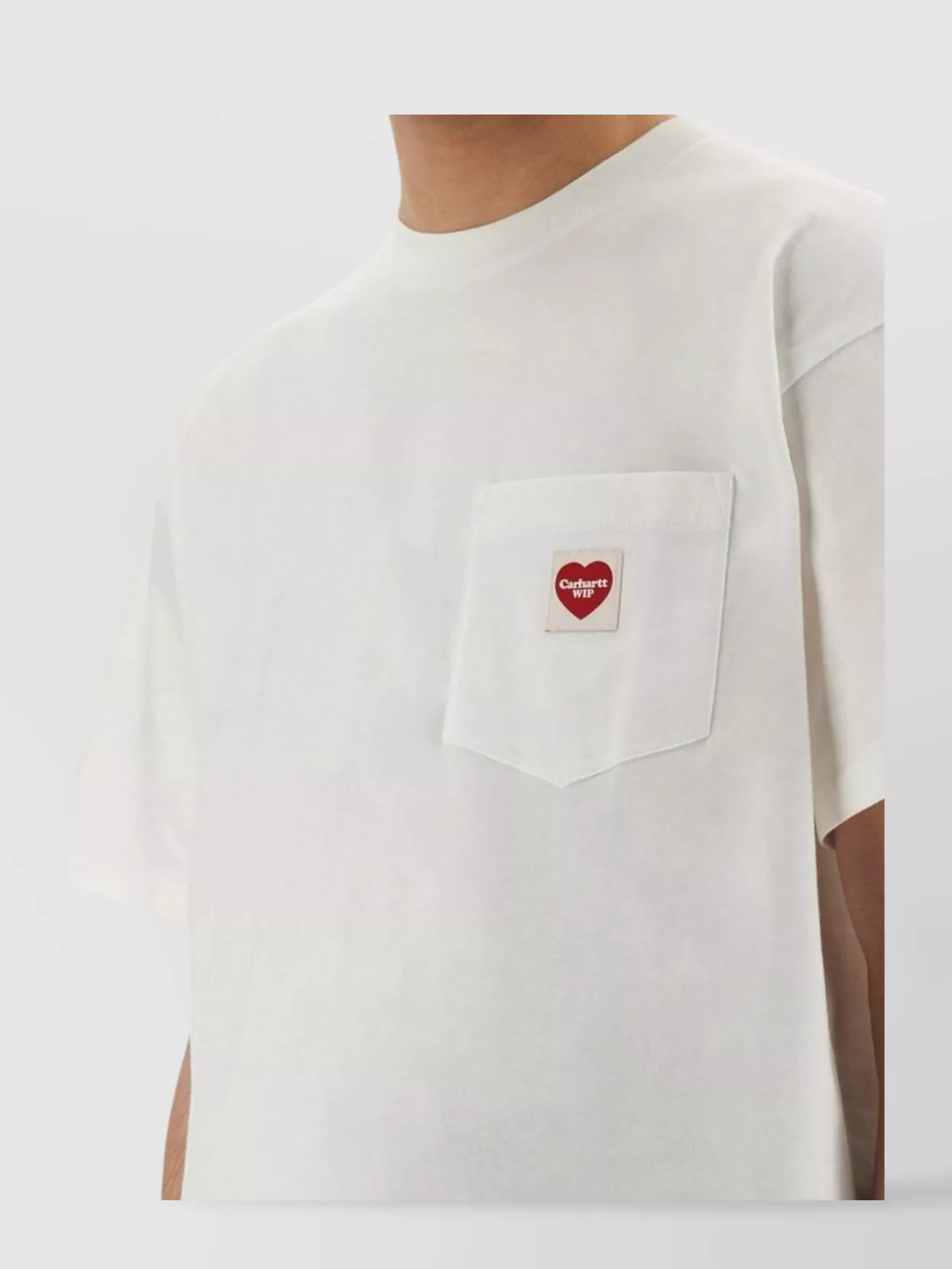 Carhartt Wip Pocket Heart Patch T-Shirt Crew Neck